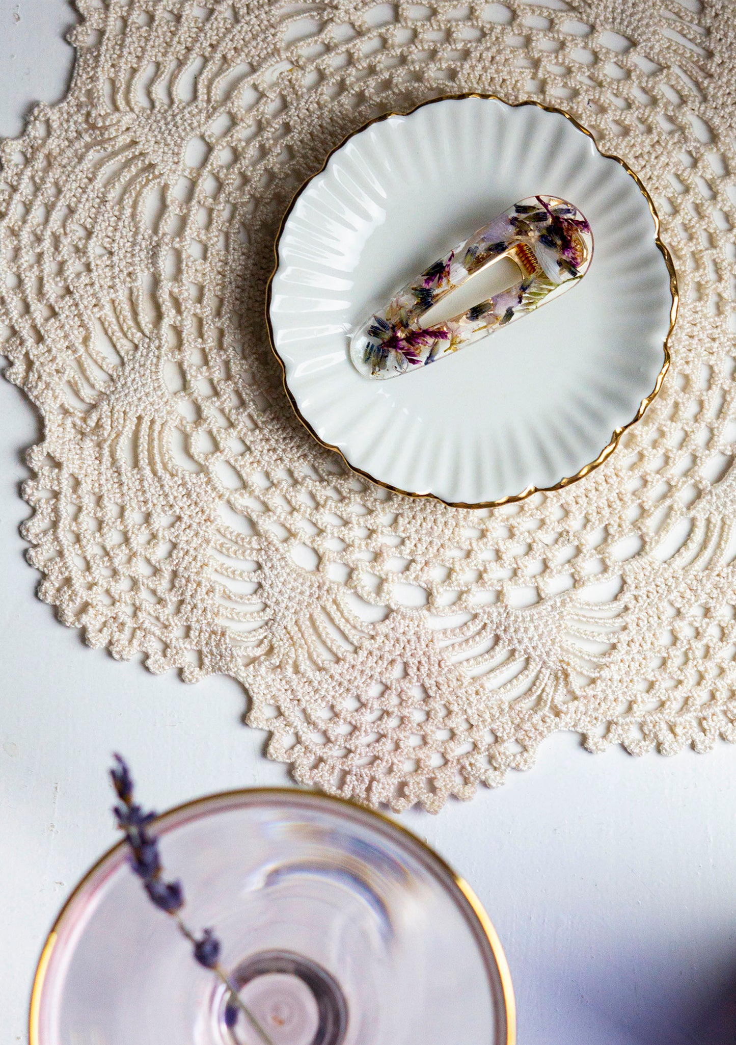 Laventeli, Lavender - Hair clip from real flowers