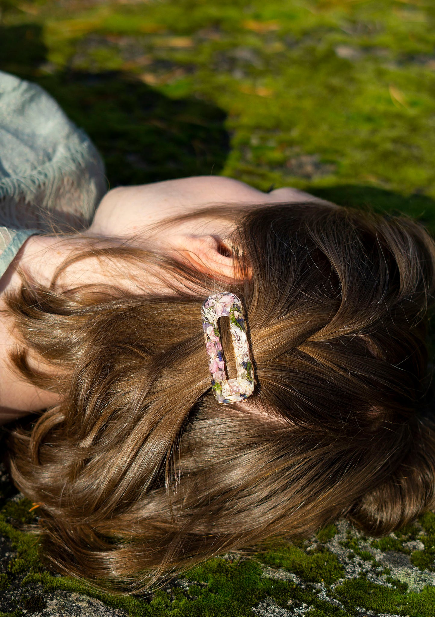 Hortensia, Hydrangea - Hair clip from real flowers