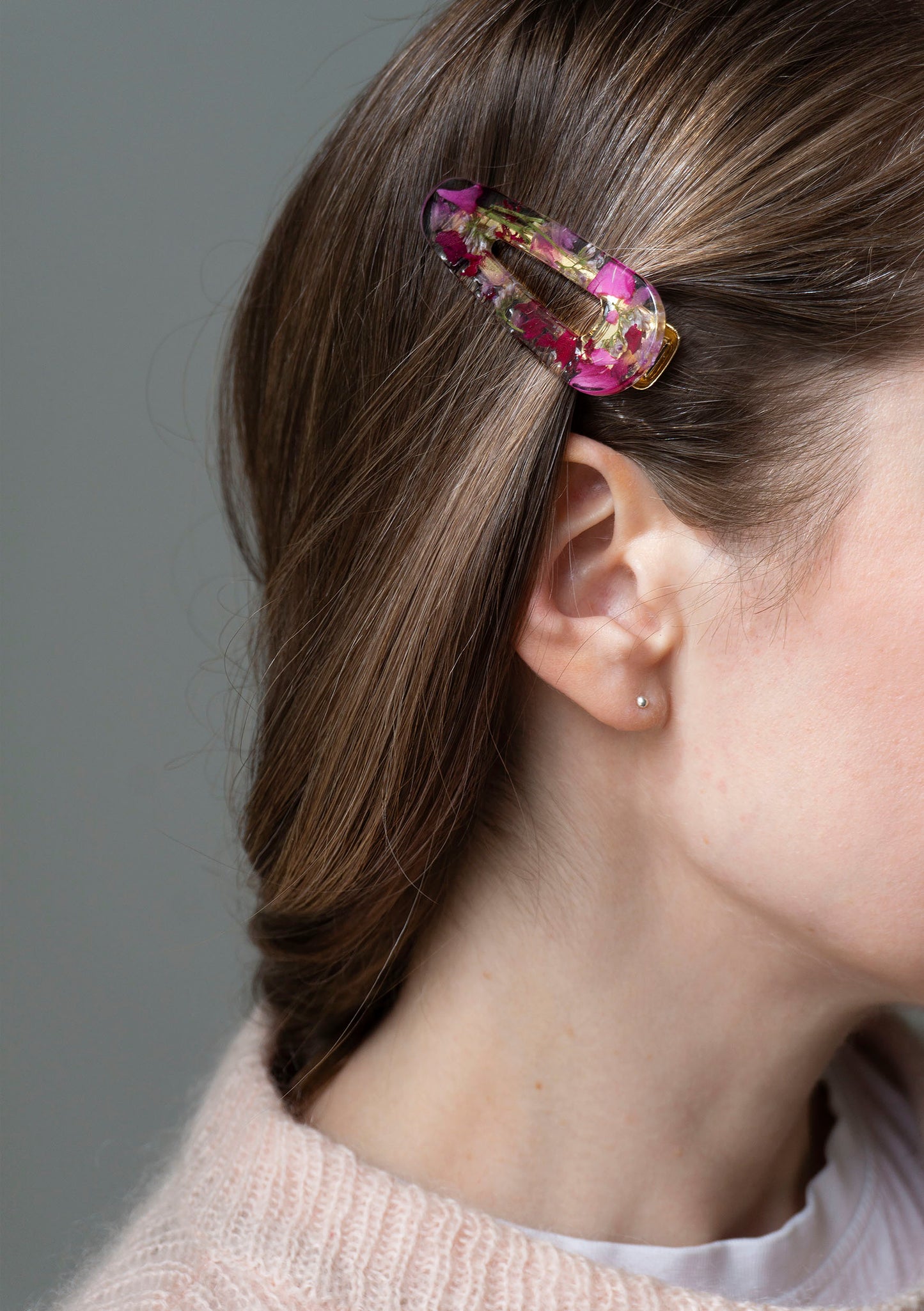 Leinikki, Ranunculus - Hair clip from real flowers