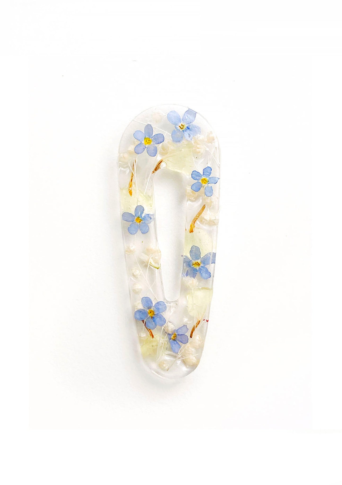Lemmikki, Forget-me-not - Hair clip from real flowers